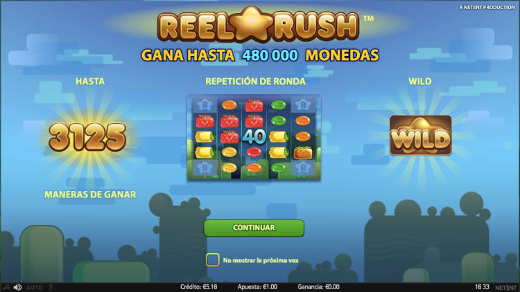 Jugar a la Slot Reel Rush