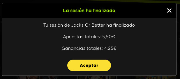 Aviso juego responsable casinos online