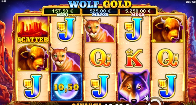 Las Wolf slots de 888Casino