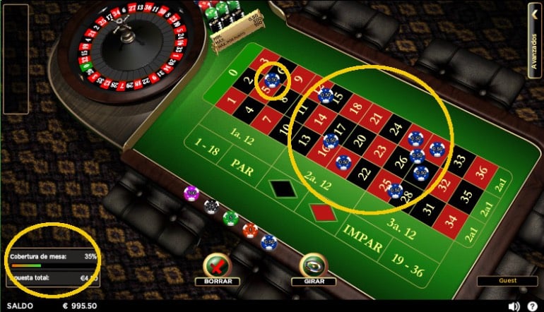 los números que más salen en la ruleta electrónica