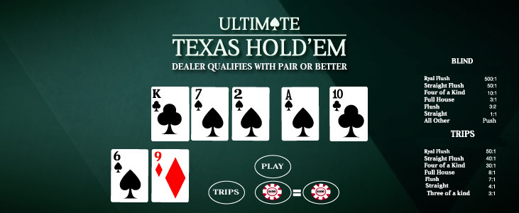 Mesa de Casino Ultimate Texas Holdem